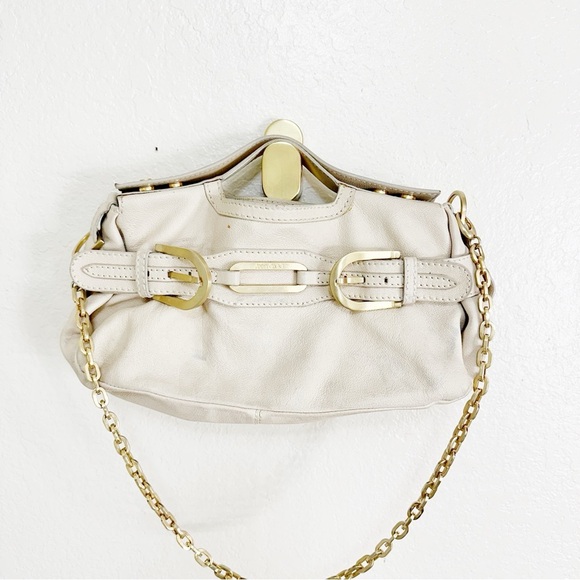 Authentic JIMMY CHOO CHAINLINK LEATHER THELMA BAG - Picture 2 of 12